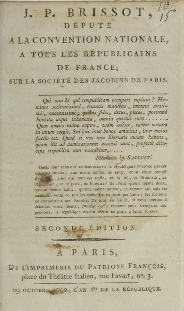 Brissot, Le Patriote français