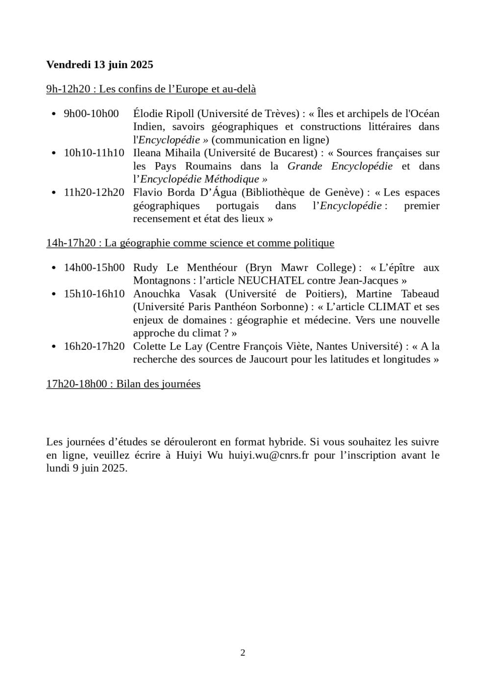 La géographie dans l’Encylcopédie_Programme_2025_2