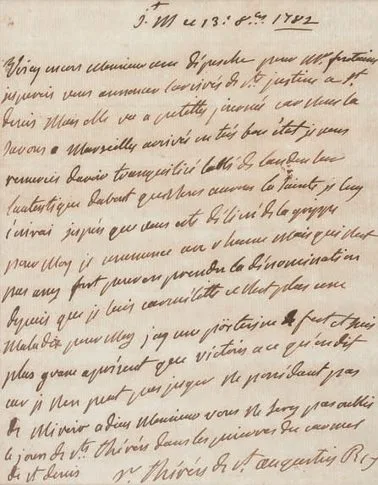 Lettre manuscrite