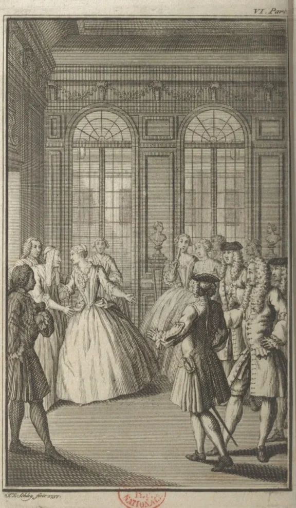 Marianne chez le ministre, dans La_Vie_de_Marianne, 1738