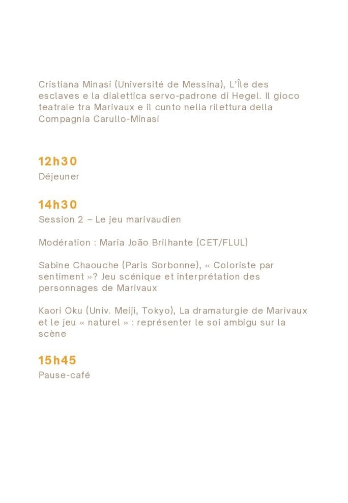 Marivaux à l’épreuve de la scène contemporaine_Programme_2025_5
