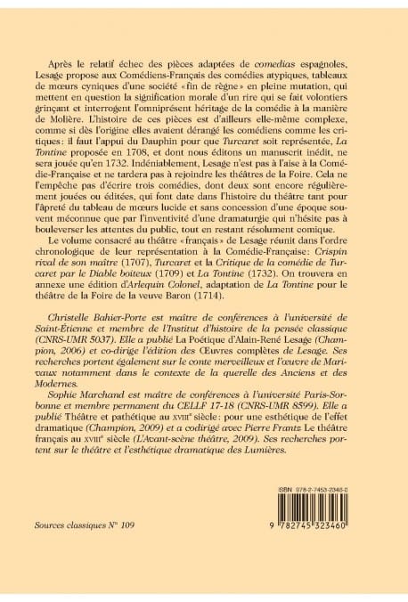 Quatrieme_de_couverture_Lesage_Theatre_francais_Champion