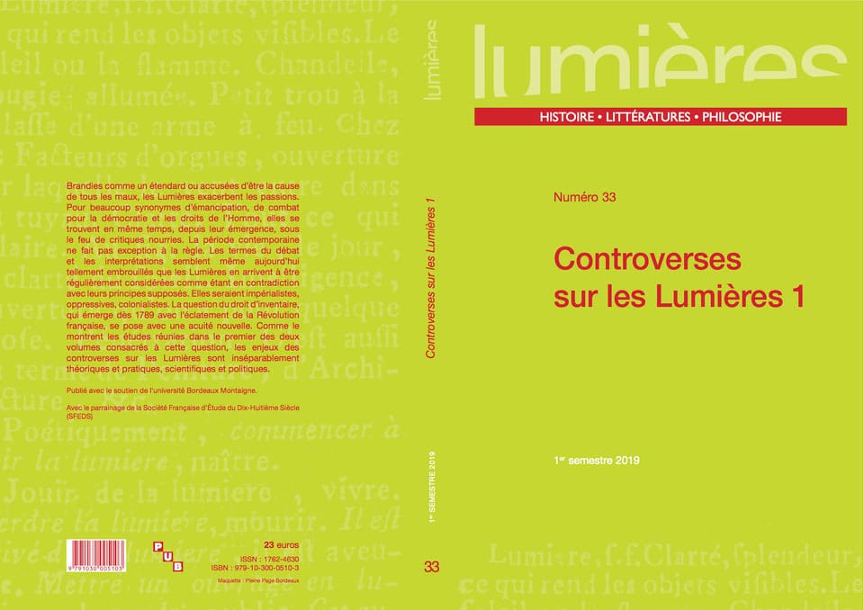 Revue Lumières 33 Couverture