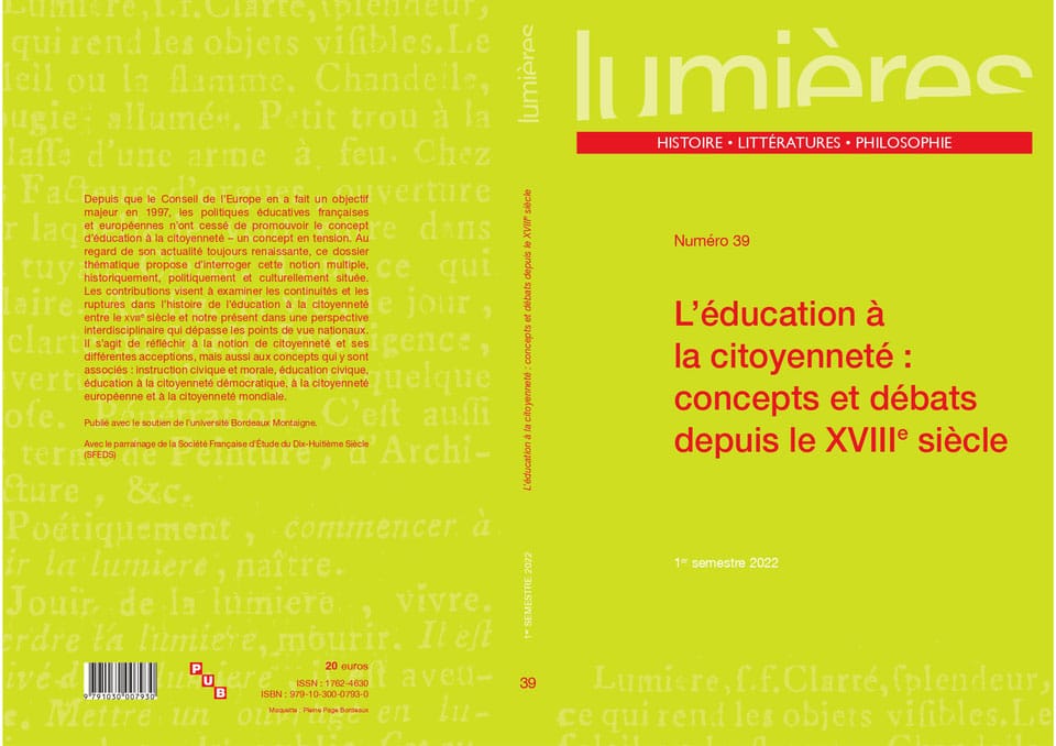 Revue Lumières 39 Couverture
