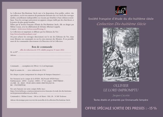 SFEDS Ollivier le lord impromptu